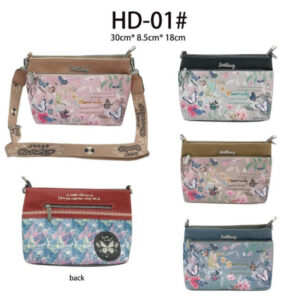 Bolso Bandolera Diseño Mariposa Sweet Candy con Bolsillos Exteriores Mujer