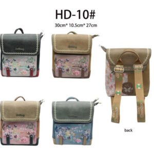 Mochila Sintética Sweet Candy con Diseño Mariposas y Bolsillo Trasero Mujer