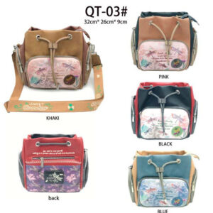 Mochila Sweet Candy con Diseño Libélula y 4 Bolsillos Exteriores para Mujer