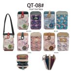 Portamovil Sintético Sweet Candy con Diseño Libélula y 2 Cremalleras Mujer