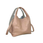 Bolso de Mano en Piel Italiana con Bolsito Interno y Tira Bandolera para Mujer