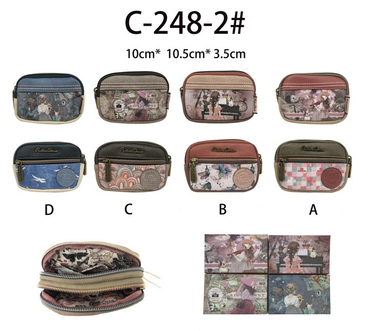 Neceser Sintético con Diseño Muñeca Sweet Candy y 3 Bolsillos para Mujer