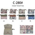 Monedero con Diseño Muñeca Sweet Candy, Compartimento Frontal y Bolsillo Trasero