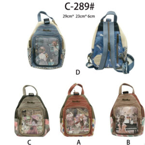 Mochila Sweet Candy para Mujer con Diseño de Muñeca y Bolsillos Exteriores