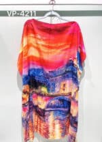 Preciosa Blusa Veraniega para Mujer con Diseño Colorido y Talla Única