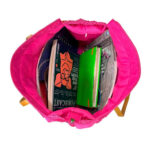 Amplio Bolso de Papel para Verano Multicolor con Asas Largas de Mujer