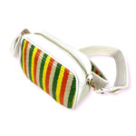 Bolso Bandolera Sintética Multicolor de Mujer con Pompón Decorativo