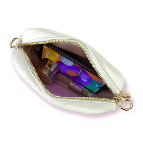 Bolso Bandolera Sintética Multicolor de Mujer con Pompón Decorativo