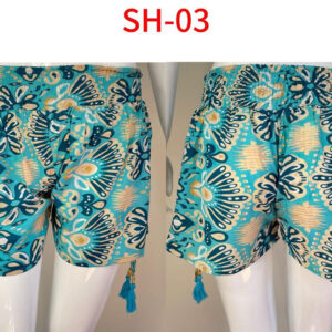 Pantalones Cortos Cómodos de Seda con Precioso Diseño para Mujer