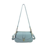 Bolso Bandolera de Piel Italiana con Asa Extraíble y Cierre de Cremallera Mujer