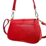 Bolso Bandolera de Piel Italiana con Asa Extraíble y Cierre de Cremallera Mujer