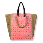 Bolso Shopper Rafia con Saquito Interior y Gran Capacidad para Mujer