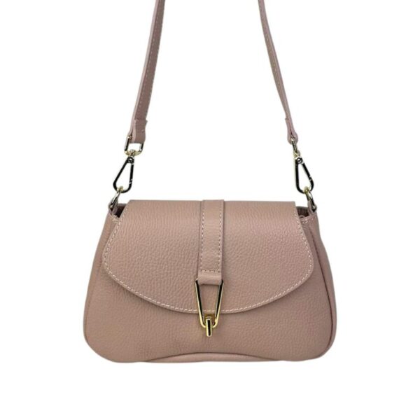 Bolso Bandolera de Piel Italiana con Asa Extraíble y Cierre de Cremallera Mujer - Imagen 16