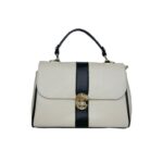 Bolso de Mano en Piel Italiana con 2 Bolsillos de Cremallera para Mujer - Imagen 9