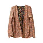 Kimono Reversible Corto de Seda para Mujer con Diseño Exclusivo y Talla Única - Imagen 2