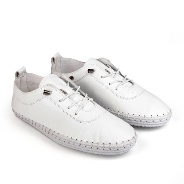 Zapatos de Piel con Cordones, Suela Flexible y Plantilla Acolchada y Extraíble