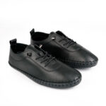 Zapatos de Piel con Cordones, Suela Flexible y Plantilla Acolchada y Extraíble