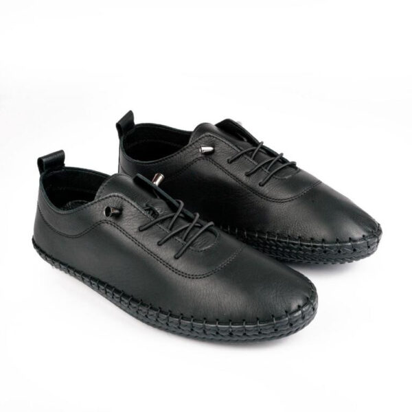 Zapatos de Piel con Cordones, Suela Flexible y Plantilla Acolchada y Extraíble