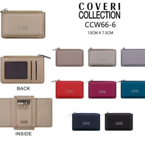 Llavero Tarjetero Sintético para Mujer con Bolsillo de Cremallera Coveri Collection