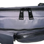 Bolso Bandolera Nylon para Mujer con 3 Bolsillos Frontales y Tira Ajustable