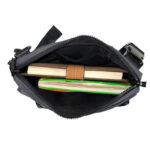 Bolso Bandolera Nylon para Mujer con 3 Bolsillos Frontales y Tira Ajustable