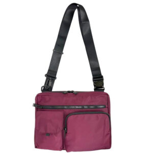 Bolso Bandolera Nylon para Mujer con 3 Bolsillos Frontales y Tira Ajustable