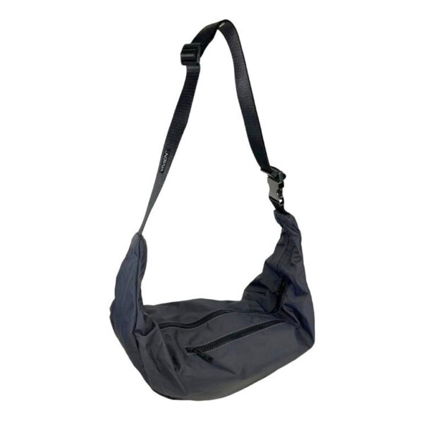 Riñonera Nylon para Mujer con Cierre de Cremallera y Bolsillo Trasero