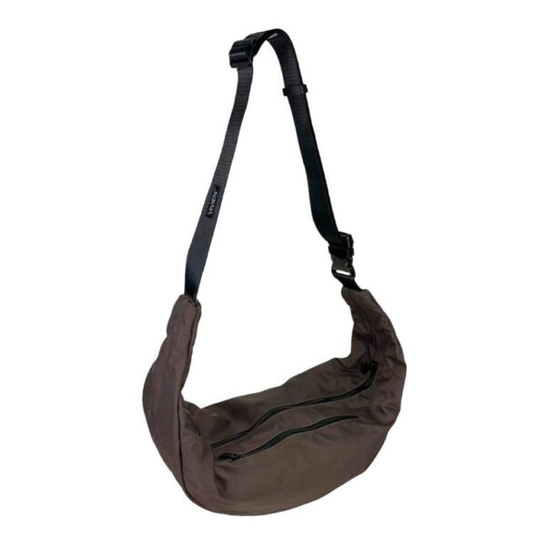 Riñonera Nylon para Mujer con Cierre de Cremallera y Bolsillo Trasero