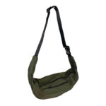 Riñonera Nylon para Mujer con Cierre de Cremallera y Bolsillo Trasero