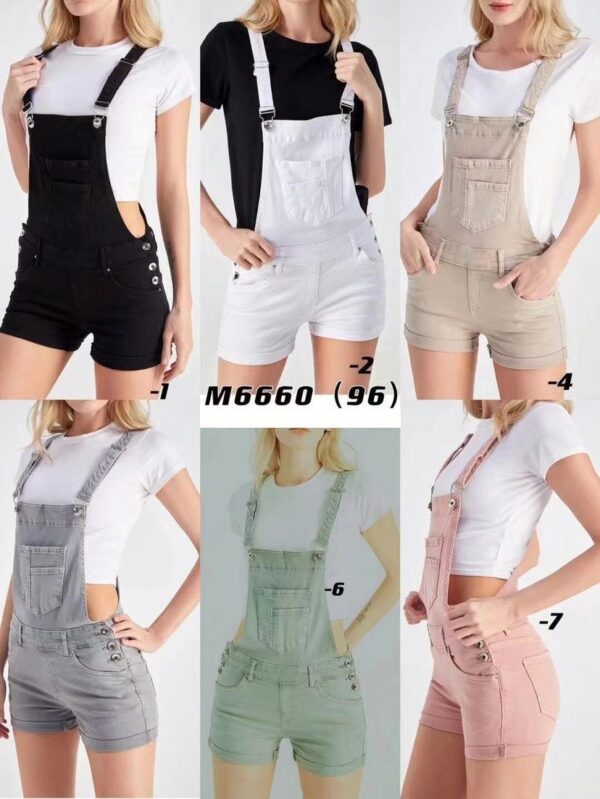 Peto corto vaquero para mujer - Imagen 2