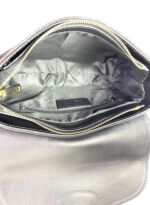 Bolso piel Satchel de animal print con pelo - Imagen 2