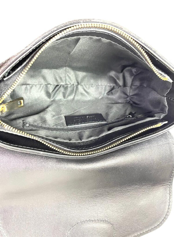 Bolso piel Satchel de animal print con pelo - Imagen 2