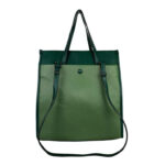 Amplio Bolso Sintético de Mano con Asas Largas y 3 Compartimentos de Mujer