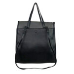 Amplio Bolso Sintético de Mano con Asas Largas y 3 Compartimentos de Mujer