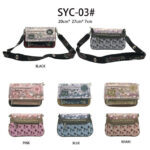 Bolso Bandolera Sweet Candy con Bolsillos Exteriores, Solapa y Cremallera Mujer