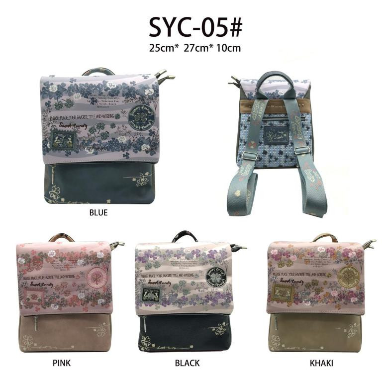 Mochila Sintética Sweet Candy con Bolsillo Trasero y 1 Asa Corta de Mujer Mochila Sintética Sweet Candy con Bolsillo Trasero y 1 Asa Corta de Mujer