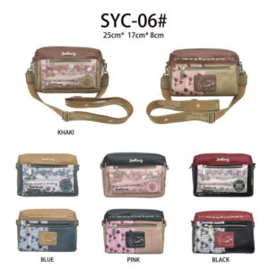 Bolso Bandolera Sintético Sweet Candy con Bolsillos Exteriores para Mujer
