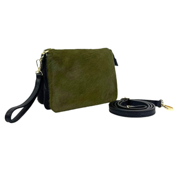 Bolso de Mano Animal Print de Piel con Pelito y Gran Calidad para Mujer