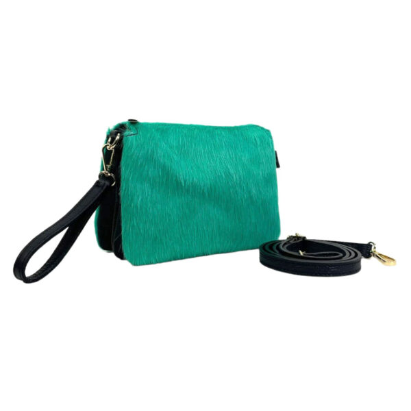 Bolso de Mano Animal Print de Piel con Pelito y Gran Calidad para Mujer