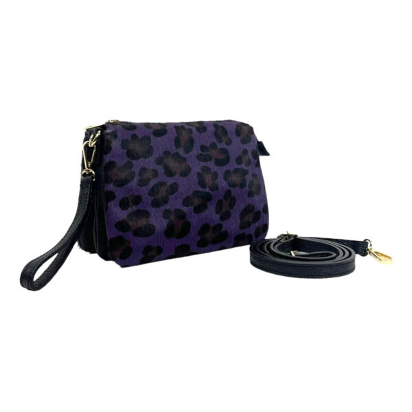 Bolso de Mano Animal Print de Piel con Pelito y Gran Calidad para Mujer