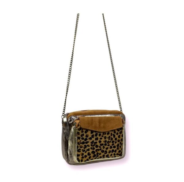 Bolso Bandolera de Piel con Diseño Animal Print y Cremallera para Mujer - Imagen 15
