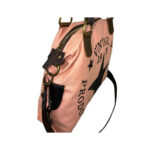 Amplio Bolso de Lona con Asas Cortas de Piel y Tira Bandolera para Mujer - Imagen 12