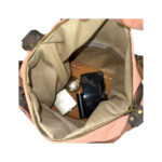 Amplio Bolso de Lona con Asas Cortas de Piel y Tira Bandolera para Mujer - Imagen 9