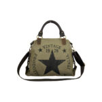 Amplio Bolso de Lona con Asas Cortas de Piel y Tira Bandolera para Mujer - Imagen 21