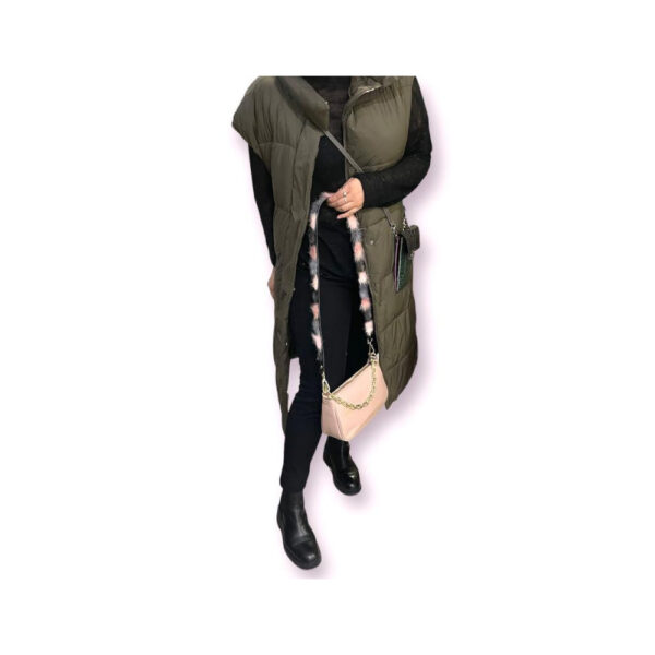 Asa para Bolso de Piel con Pompones Decorativos de Pelito - Imagen 7