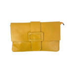 Bolso Bandolera en Piel Italiana para Mujer con Hebilla Decorativa, Solapa y Cremallera - Imagen 15