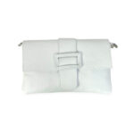 Bolso Bandolera en Piel Italiana para Mujer con Hebilla Decorativa, Solapa y Cremallera - Imagen 21