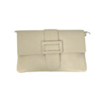 Bolso Bandolera en Piel Italiana para Mujer con Hebilla Decorativa, Solapa y Cremallera - Imagen 23