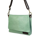 Bolso Bandolera De Piel Natural para Mujer con Solapa y Cremallera - Imagen 20