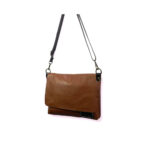 Bolso Bandolera De Piel Natural para Mujer con Solapa y Cremallera - Imagen 14